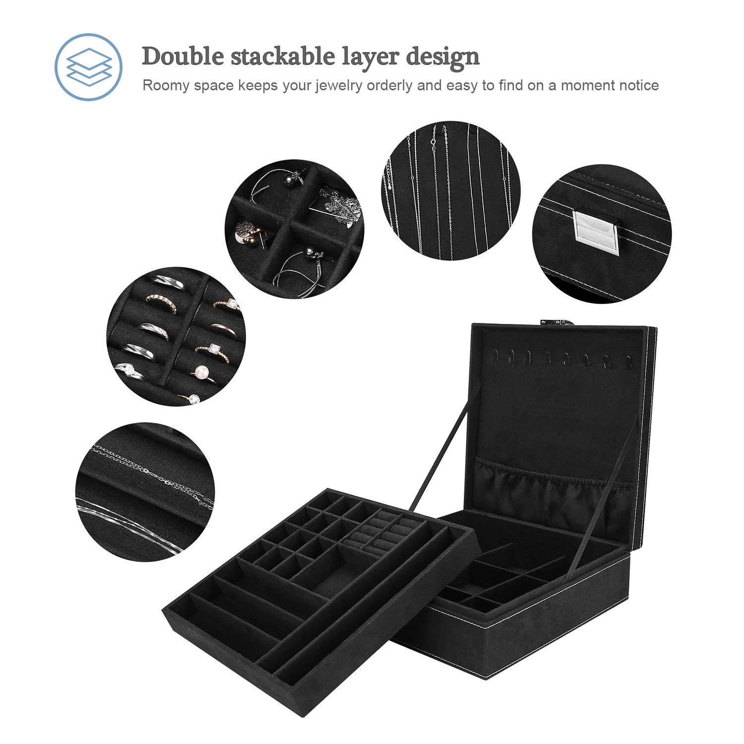 Large Leather Jewelry Organizer 