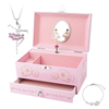 Unicorn Music Box Jewellery Box Packaging for Girls & Boys Gift Ballerina Wooden Musical Jewelry Box Kid Toys Hand Cranked