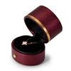 Creative Oval Luxury Ring Ear Stud Necklace Universal Jewelry Storage Box PU Leather White Proposal Diamond Ring Gift Box