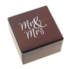 Wholesale Custom Logo Square Wooden Wedding Ring Packaging Box Luxury Wood Ring Display Box for Jewellery 