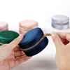Mini Custom Logo Travel Jewelry Box Portable Ring Zipper Storage Case Small Jewellery Packaging Velvet Necklace Box