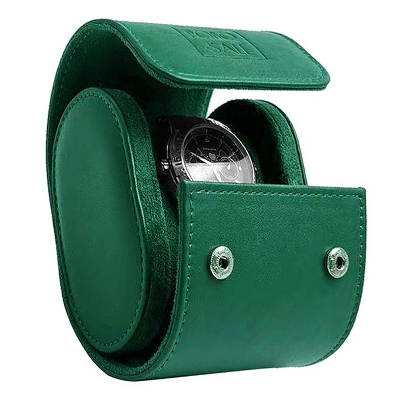 OEM/ODM Travel Watch Case Leather Caja Para Reloj Portable Luxury Watch Box Packaging Watch Roll Case