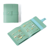PU Leather Jewelry Organizer Roll Travel Jewelry Bag Case for Multiple Necklaces Rings Bracelets Storage Pouch