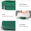 Personalized PU Leather Western Initial Jewelry Case Small Travel Jewelry Organizer Gifts Box for Women Mom