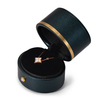 Custom High Quality Leather Ring Box Engagement Proposal Wedding Ring Gift Box Multifunctional Jewelry Box