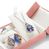 Fashionable Double-open Jewelry Gift Box Ring Earrings Pendant Necklace Portable Travel Jewelry Storage Box