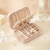 High Quality Custom Girl Earrings Ring Gift Case Plush Jewellery Organizer Travel Portable Velvet Jewelry Box 