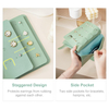 PU Leather Jewelry Organizer Roll Travel Jewelry Bag Case for Multiple Necklaces Rings Bracelets Storage Pouch