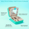 Personalized PU Leather Western Initial Jewelry Case Small Travel Jewelry Organizer Gifts Box for Women Mom