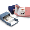 Fashionable Double-open Jewelry Gift Box Ring Earrings Pendant Necklace Portable Travel Jewelry Storage Box