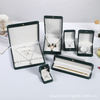 Custom Leather Jewelry Box For Pendant Embossing Logo Packaging Set For Gift Jewellery Box 