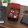 2 Pillows Watch Travel Case Storage Organizer Zipper Portable Storage Case for Portable Protection 2 Watches
