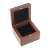 Wholesale Custom Logo Square Wooden Wedding Ring Packaging Box Luxury Wood Ring Display Box for Jewellery 