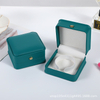 Custom Leather Jewelry Box For Pendant Embossing Logo Packaging Set For Gift Jewellery Box 