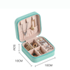 Custom with Logo PU Leather White Small Travel Drawer Storage Gift Storage Jewelry Boxes Packaging Case Organizer Bag for Girl 