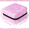 New Style Mini Double Layer Ring Necklace Leather Jewelry Storage Containers Jewelry Travel Case Packaging Boxes Jewelry 