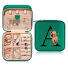 Personalized PU Leather Western Initial Jewelry Case Small Travel Jewelry Organizer Gifts Box for Women Mom