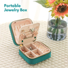 Wholesale Earring Ring Necklace Bangle Jewellery Organizer Case Mirror Square Velvet Travel Jewelry Boxes