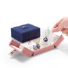 Fashionable Double-open Jewelry Gift Box Ring Earrings Pendant Necklace Portable Travel Jewelry Storage Box