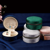 Mini Custom Logo Travel Jewelry Box Portable Ring Zipper Storage Case Small Jewellery Packaging Velvet Necklace Box