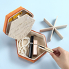 Custom logo Pu Leather Travel Earring Large Jewelry Storage Box luxury Portable Jewelry box Organizer