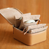 Mini display packaging boxes travel case pouch organizer leather jewelry storage box
