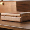 Wooden Jewelry Storage Organizer Case Pearl Necklace Ring Holder Box