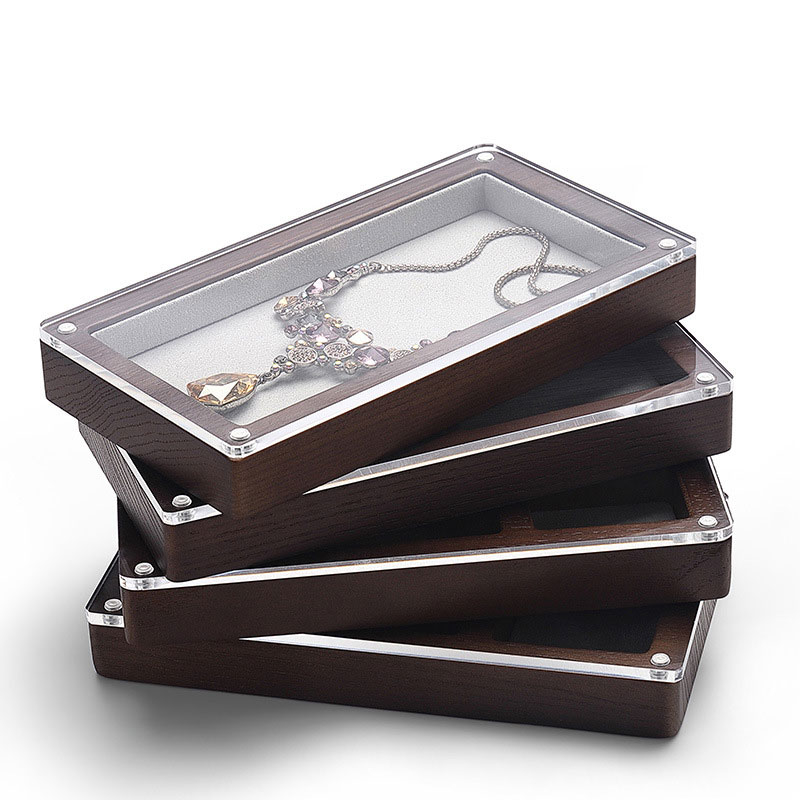 Custom Logo Wooden Luxury Pocket Watch Gift Box Organizer Wood Storage Boxes Case Display BOX