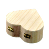 Natural Heart Shaped Wooden Box Jewelry Box Wood Jewellery Ring Box