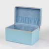 Custom Leather Jewellery Storage Case Travel Cosmetic Organizer Faux Leather Luxury Jewelry Gift Boxes with Handles