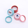 Custom lovely paper jewelry ring necklace storage round packaging box packing jewelry box with custom logo soft foam
