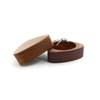 Customized wooden triangle shape jewelry box for ring gift storage wooden jewelry packaging box