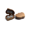 Wooden Double Ring Box Decorative Jewelry Box Gift Lover Heart Box