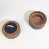 Custom luxury wooden Jewelry ring packing boxes wood jewelry gift storage round case box