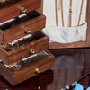 Custom jewelry storage case multiple layer wooden jewelry box