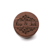Ring Earring Pendant Bangle Necklace Round Wooden Jewelry Packaging Box