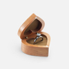 Heart Shape Customized Wooden Jewelry Box Packaging Box
