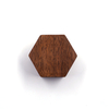 Wood Proposal hexagonal wooden box ​Walnut Wood Mini Portable Jewelry Wedding Ring Wooden Boxe