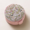 Velvet Jewelry Box Packaging Luxury Flower Bee Embroidered Jewelry Necklace Ring Bracelet Boxes Gift Box for Jewelry Accessories