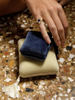 Customizable Earring Organizer Box Brand Velvet Luxury Small Decorative Ring Roll Display Box Jewellery Packaging with Tassel