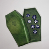Leather Coffin Dice Storage Jewelry Box Halloween Surprise Ring Custom Coffin Shaped Pumpkin Necklace Bracelet Box Packaging