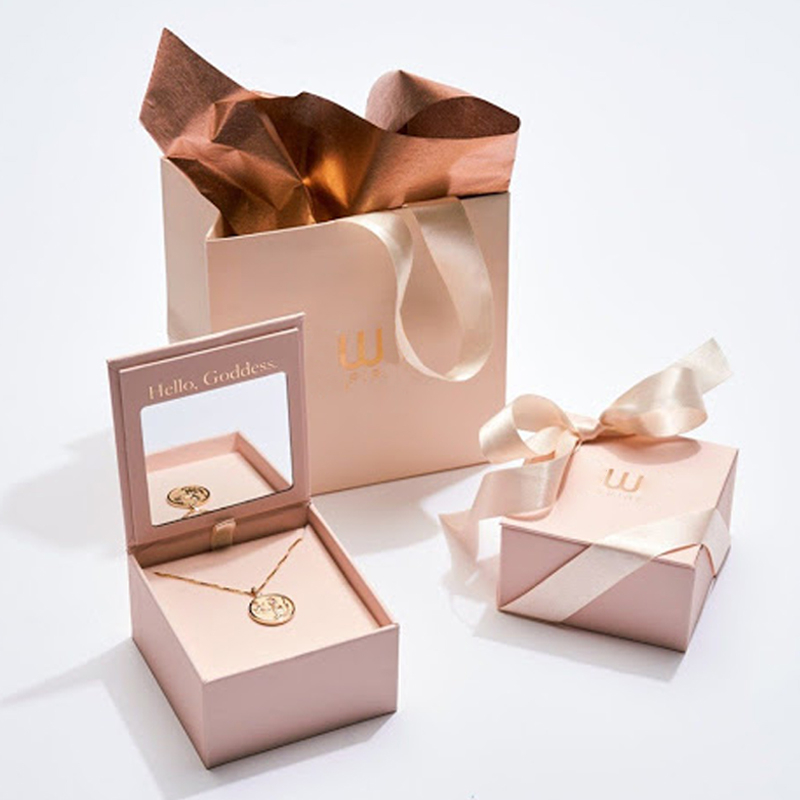 Custom Jewelry Box Packaging Customize Logo Design Jewelry Necklace Ring Gift Set Packaging Boxes Luxury Jewelry Boxes