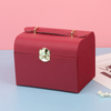 Manufacturers Supply Chinese Style Pu Leather Large Jewelry Organizer Storage Box for Ring Necklace Pendant Watch Wedding Gift