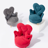 Creative Love Flannel Sofa Shape Ring Earring Necklace Jewelry Box Fashion Mini Carry Cosmetic Bag Storage Box With Mirror