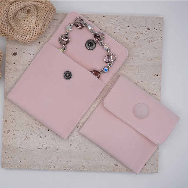 Luxury Small Jewelry Gift Bag Necklace Earrings Rings Package Velvet Pouch with Custom Band