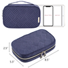 Manufacture Luxury Portable Organizer Box Velvet Earrings Necklaces Bracelets Rings Storage Jewelry Bag 