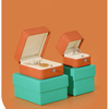 New High-grade PU Leather Pendant Necklace Jewelry Storage Box Wedding Ring Packaging Gift Box Wholesale