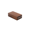New Design Creativity High-grade Rotatable Solid Wood Walnut Elegant Simple Wedding Proposal Ring Jewelry Packaging Box