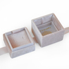 Personal Logo Luxury Champagne Velvet Jewelry Packaging Earring Gift Box Display Tray With Ribbon Accessory
