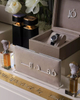 Customizable Flowers Embroidered Watch Jewelry Box Packaging Logo Fabric Single Watch Organizer Necklace Watch Display Box 